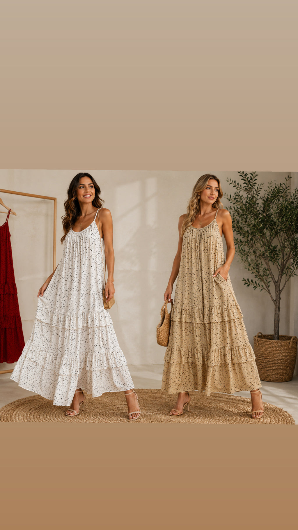 Maxi dress de puntos