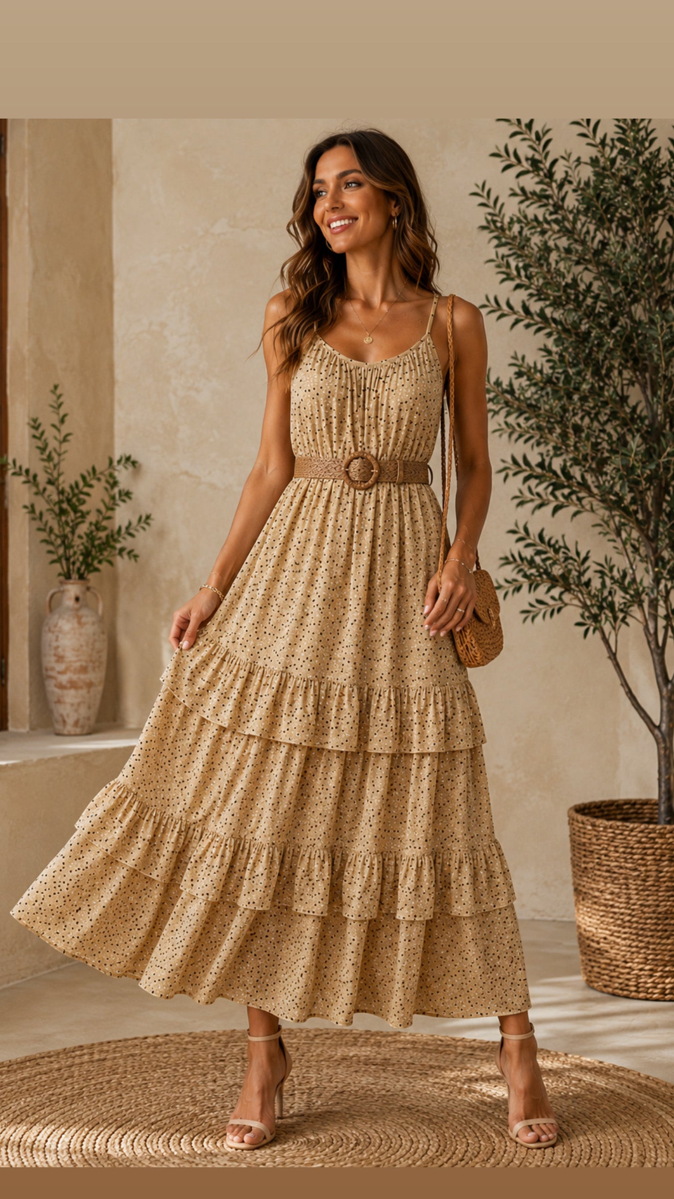 Maxi dress de puntos